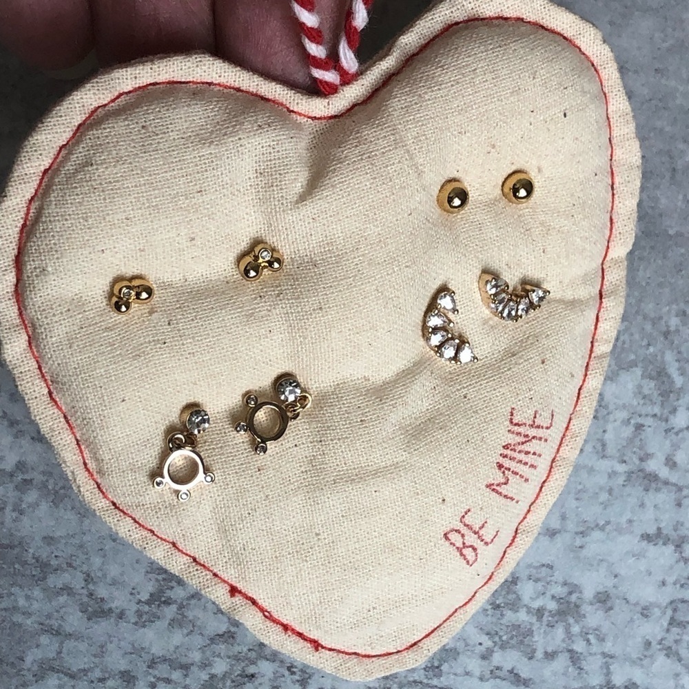 Anthropologie Pierced Earring Set Valentines Gift